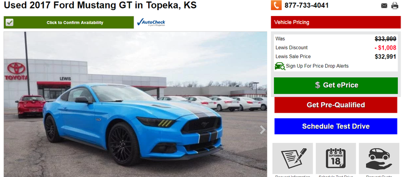 Illustration for article titled I saw a Grabber Blue GT Performance pack yesterday at Cars&Coffee and I want one. So Bad.